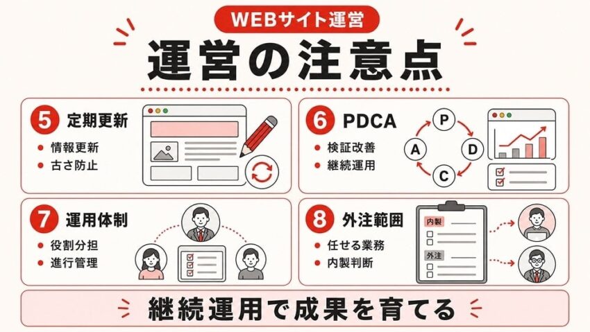 Webサイト運営の注意点2