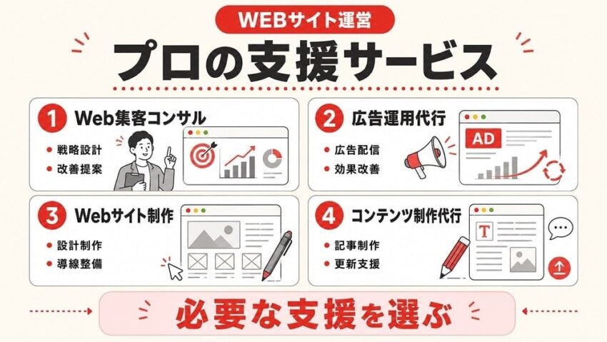 Webサイト運営におけるプロフェッショナルサービス