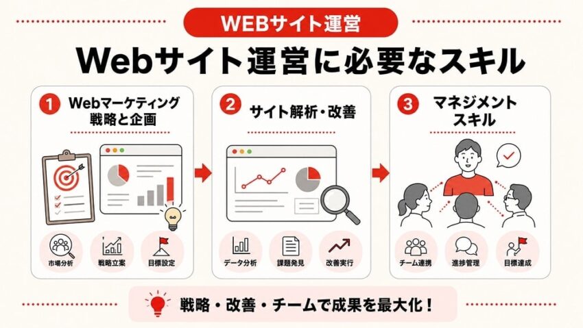Webサイト運営に必要なスキル面