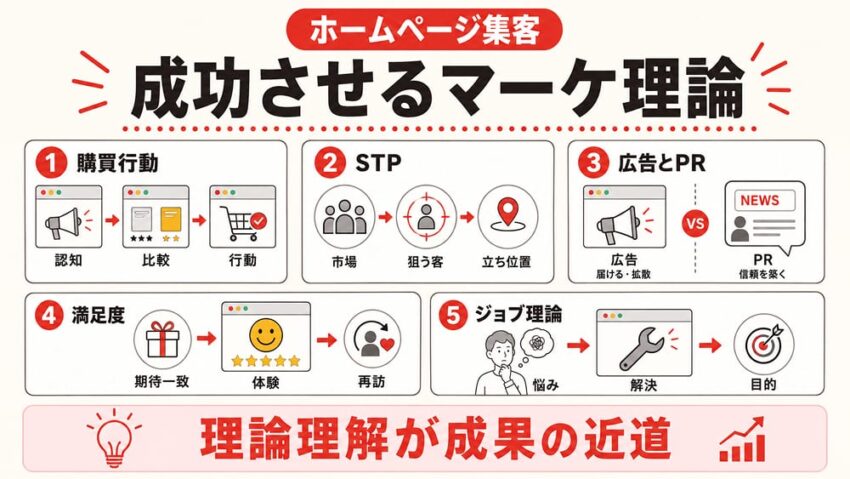 ホームページ集客を成功させるマーケティング理論