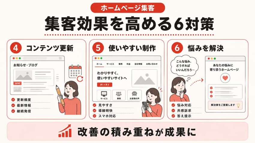 集客効果があるホームページにするための6つの対策2