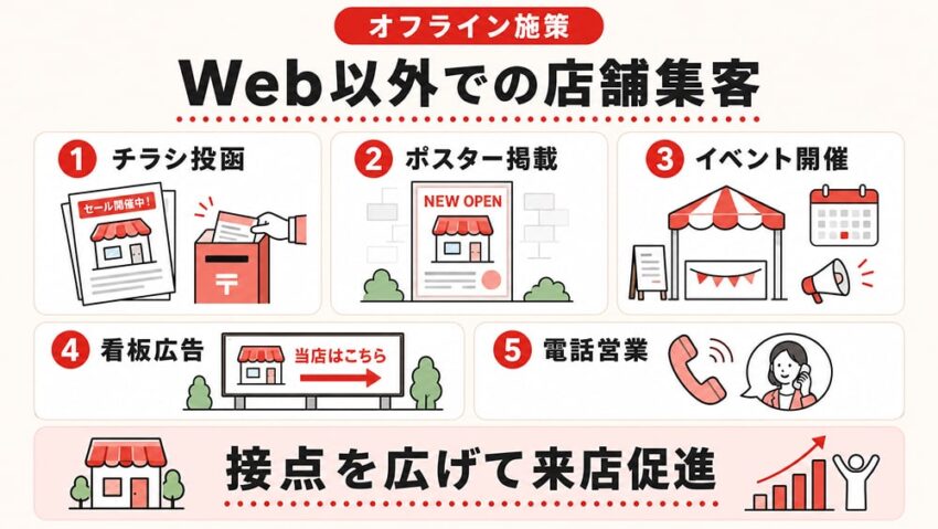 Web以外での店舗集客