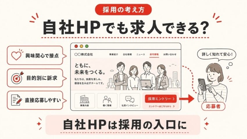 自社のホームページで求人は可能なのか?