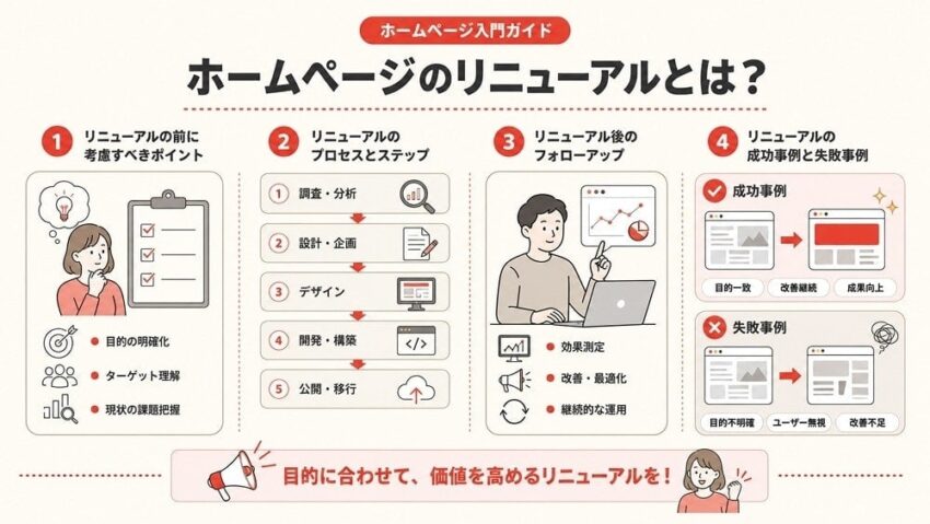 ホームページのリニューアルとは?