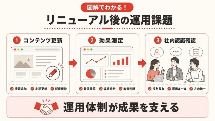 リニューアル後の運用における検討課題