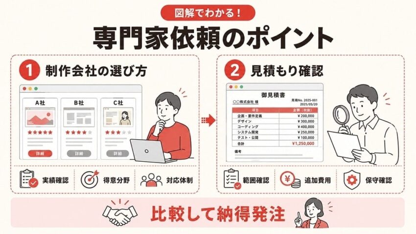ホームページリニューアルを専門家に依頼する際のポイント