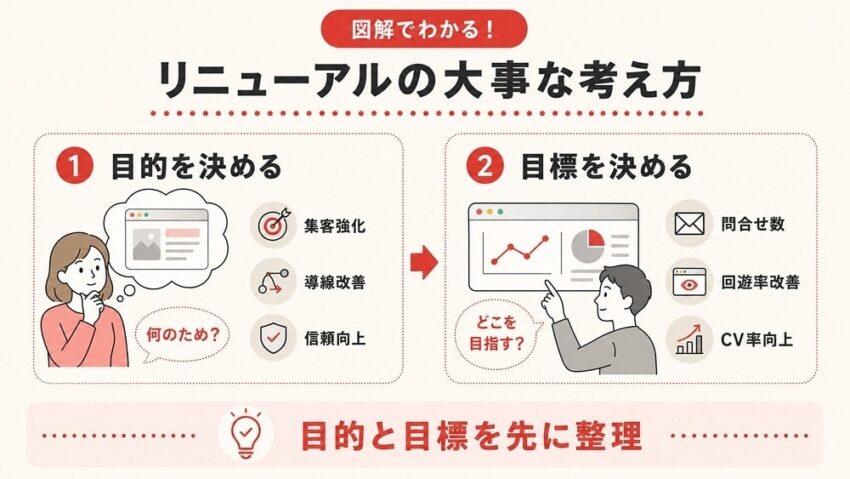 ホームページのリニューアルにおける大事な考え方