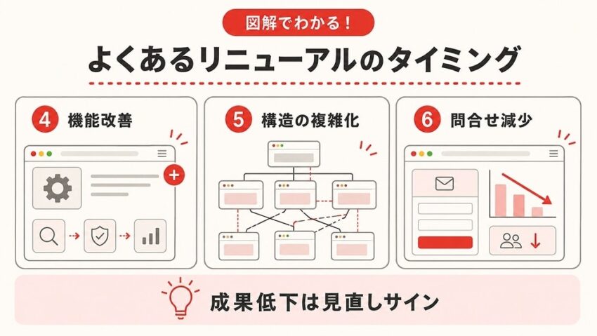 よくあるリニューアルのタイミング2