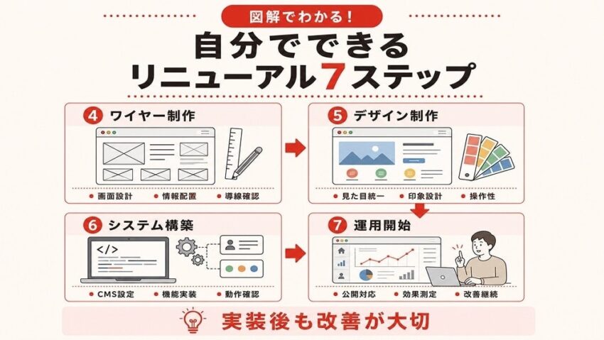 自分でできるホームページリニューアルの進め方7ステップ2