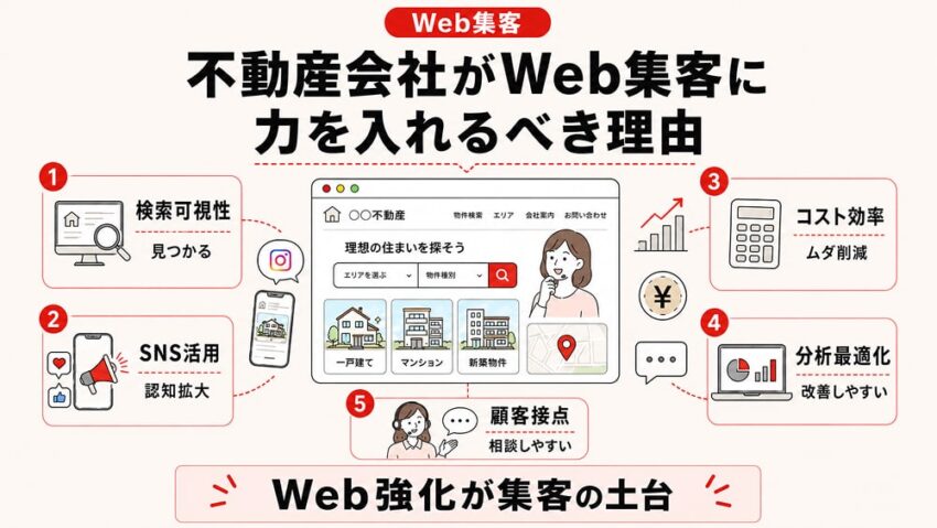 不動産会社がWeb集客に力を入れるべき理由