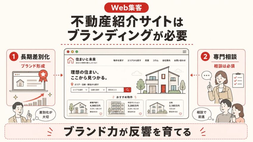 不動産紹介サイトはブランディングが必要