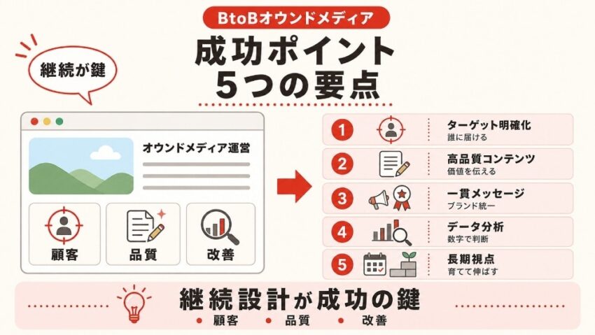 BtoBオウンドメディア成功ポイント