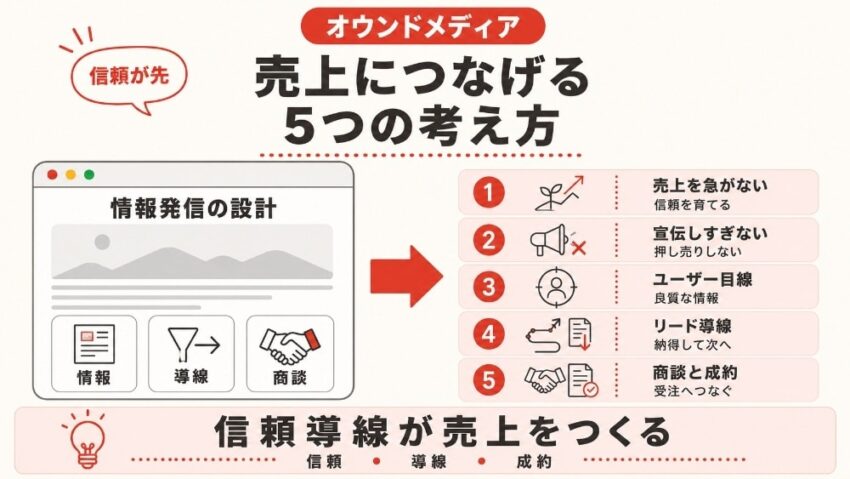 オウンドメディアを売上につなげるための考え方
