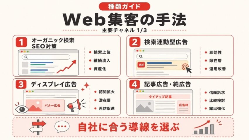 Web集客の手法（種類）