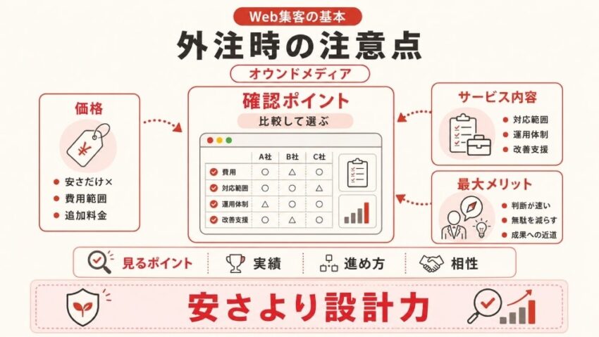 オウンドメディアを外注する際の注意点