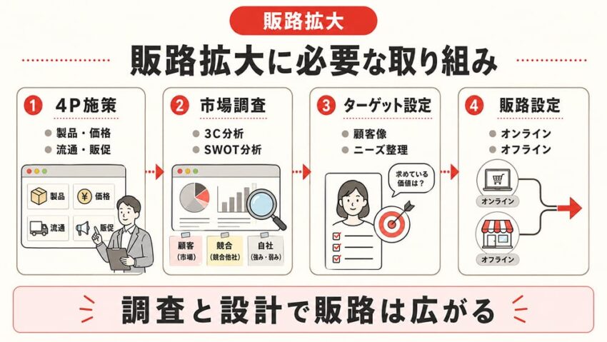 販路拡大に必要な取り組み