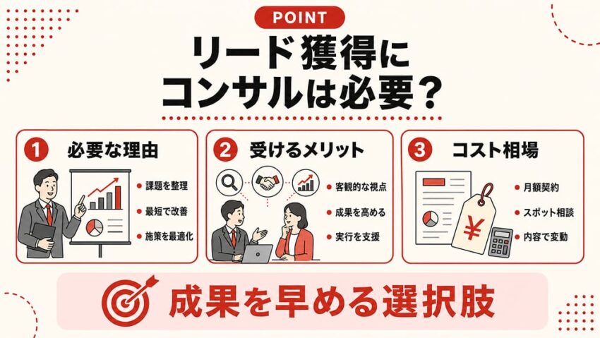 リード獲得にコンサルティングは必要？