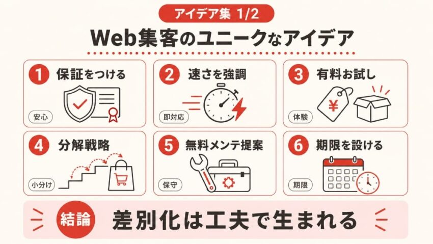 Web集客のユニークなアイデア1