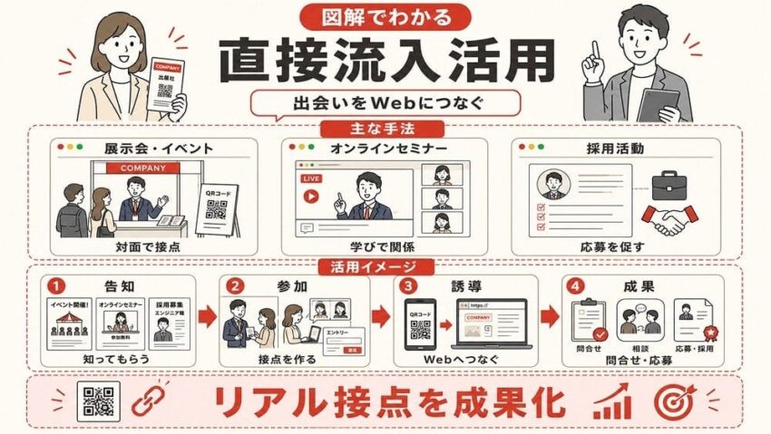 Web集客方法6「直接流入」活用