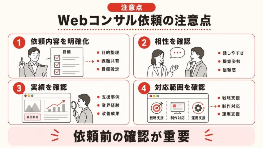 ebコンサルティングを依頼する際の注意点1