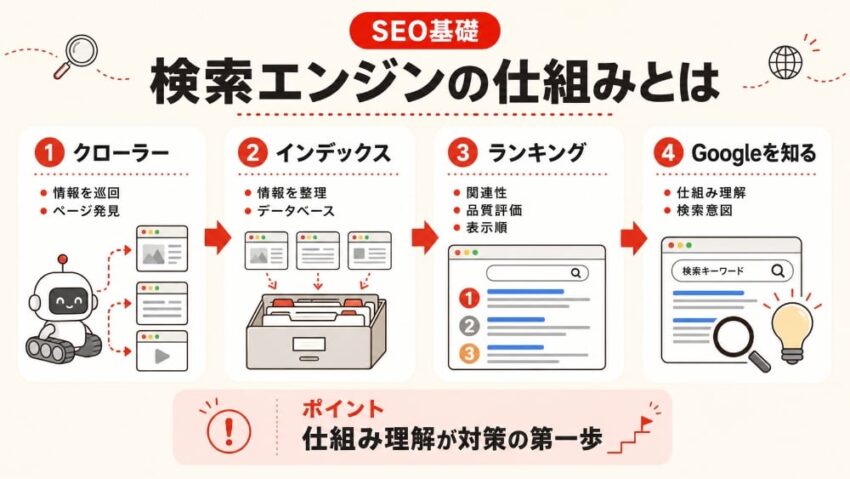 検索エンジンの仕組みとは