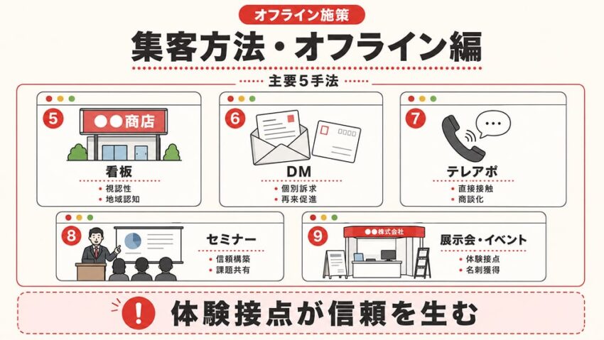 集客方法・オフライン編