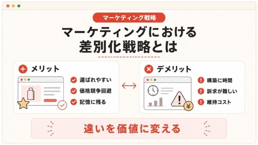 マーケティングにおける差別化戦略とは