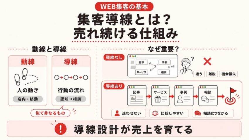 集客導線とは？売れ続ける仕組みの構築