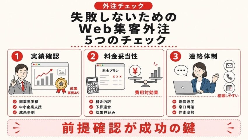 Web集客の外注で失敗しないための5つのチェックリスト1