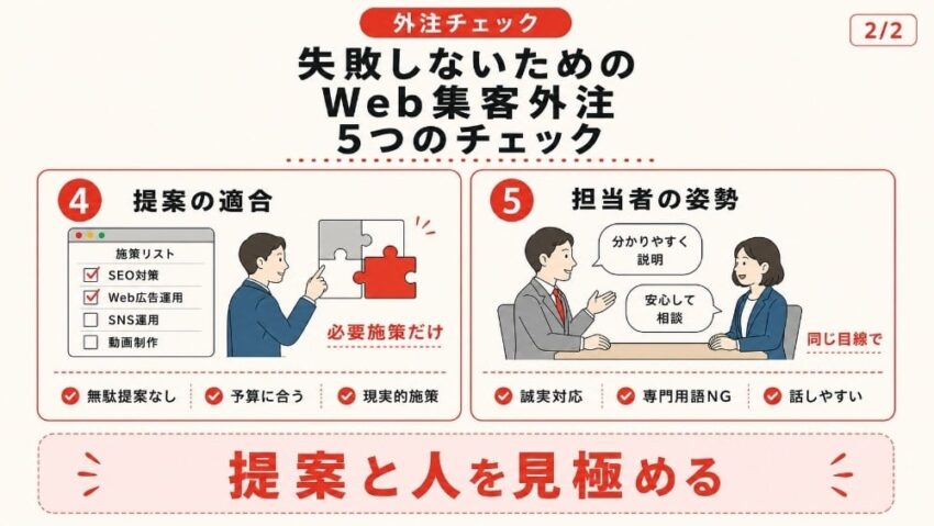 Web集客の外注で失敗しないための5つのチェックリスト2