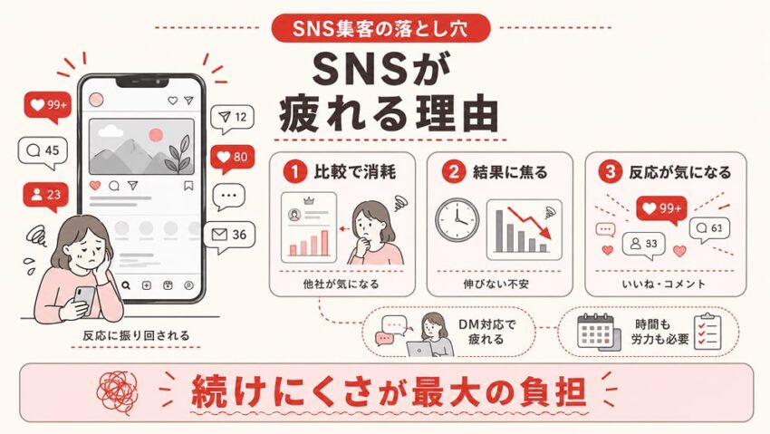なぜSNS集客は人を疲れさせてしまうのか