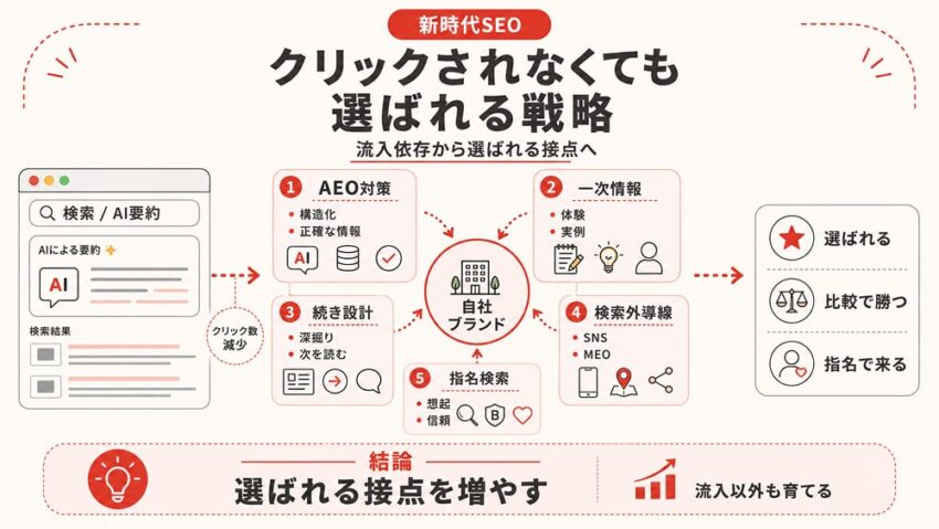 クリックされなくても選ばれる「新時代のWeb集客戦略」